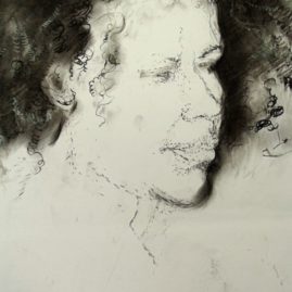 Portrait drawing by Annie le Roux