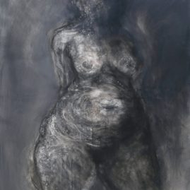 Mixed Media nude figure art by Annie le Roux